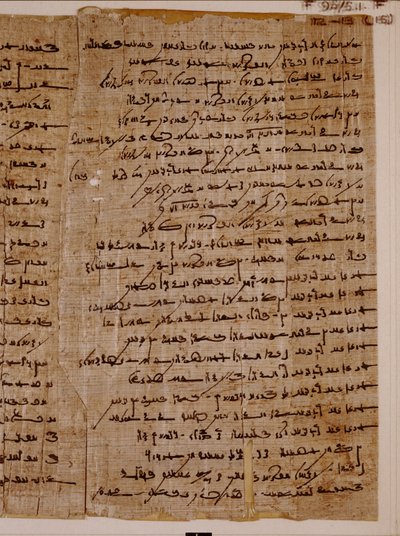 Demotic Papyrus with Wisdom Literature by Unbekannt Unbekannt